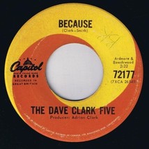 Dave Clark Five Because 45 rpm Theme Without A Name Canadian Pressing - £7.77 GBP