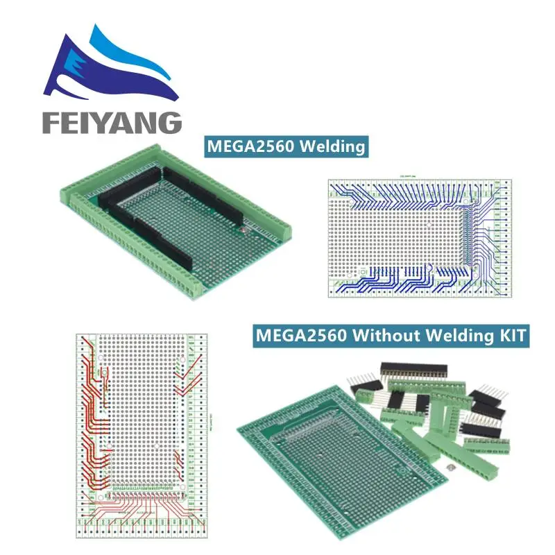 Compatible With MEGA2560 Double-side PCB Prototype Screw Terminal Block Shield - £10.49 GBP+