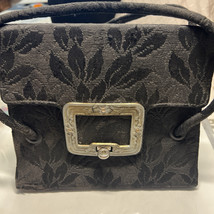 Kadin USA Handbag Textured Tapestry Black Metal Clasp VTG 1950&#39;s - €30,76 EUR