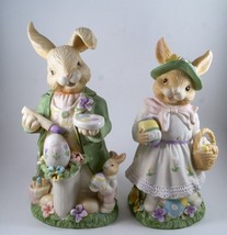 Easter Musical Rabbit Figurine Family Wind-Up Plays &quot; Ven Ven Jesus in S... - $34.99