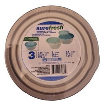 sure fresh Round Containers &amp; Lids 3 Pack   ( 13.2 oz, 24 oz &amp; 47 oz) - $6.99