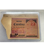 Vintage 1945 Duke Stadium Ripped Ticket  Vs CAROLINA - $19.78