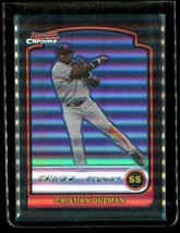 2003 Topps Bowman Chrome Refractor Baseball Card #118 Cristian Guzman Twins - £15.50 GBP