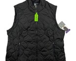 Free Country Quilted Lightweight Vest Stand Collar Womens Black New with... - $16.82