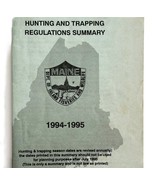 Maine 1994-95 Hunting &amp; Trapping Regulations Vintage 1st Printing Bookle... - $27.34 CAD