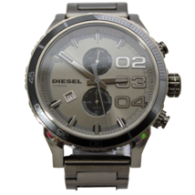 New Diesel DZ4314 Double Dawn 10-Bar Multifunction, Gunmetal Black Men W... - $188.10