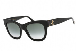 JIMMY CHOO JAN/S 0DXF 9O Glitter Black/Grey Shaded 52-20-145 Sunglasses ... - $92.56
