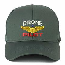 Trendy Apparel Shop XXL Drone Operator Pilot Embroidered Structured Trucker Mesh - £15.04 GBP