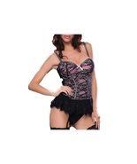 Seven Til Midnight Women&#39;s Victorian Lace Bustier, Hot Pink, X-Large - $39.95+