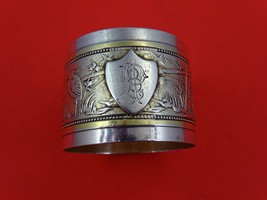 Japanese by Gorham Whiting Sterling Silver Napkin Ring Orig 1 7/8&quot; Bird GW Bands - £301.25 GBP