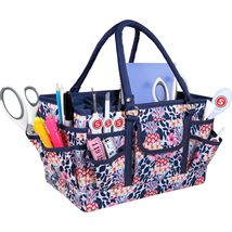 SINGER Collapsible Deluxe Store &amp; Tote Caddy-Tropical Animal Print - £31.28 GBP