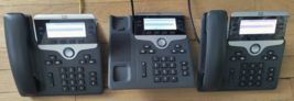 3 Cisco 7841 CP-7841-K9 IP Phones 3 Handset 2 Stand No AC Adapter Tested PoE - £57.39 GBP