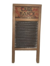 Vtg Dubl Handi Washboard Vintage Columbus Washboard Co Columbus OH 18&quot; X 8 1/2&quot; - £9.47 GBP