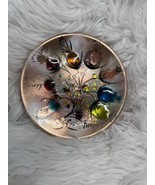 MCM Vintage California Cloisonné Hand Decorated Enamel on Copper Pedesta... - $627.03 MXN
