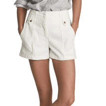 REISS ALANA COTTON SHORTS, Recycled Cotton, Size US 10, White, NWOT - $120.62
