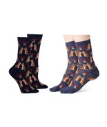 Mistletoe Cat Holiday Socks (Adult Medium )- Denim or Black - $6.50