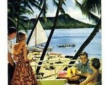United Airlines Hawaii Air Vacations Brochure The Reef Hotel 1955 - $29.67