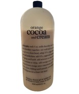 PHILOSOPHY ORANGE COCOA CREAM SHAMPOO SHOWER GEL BUBBLE BATH 64 OZ 75% R... - $54.06 CAD