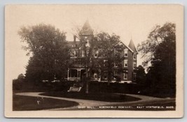 RPPC East Northfield MA East Hall Northfield Seminary Real Photo Postcard U24 - £7.95 GBP