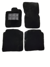 Genuine Sheepskin 4PC Floor Mats For Bentley Continental Plush Sheepskin Black - £997.96 GBP