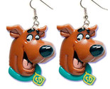 Funky Retro HUGE SCOOBY DOO FACE EARRINGS Dog Head Cartoon Novelty Charm... - £6.14 GBP