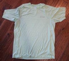 Men&#39;s Columbia Mint Green Omni-Freeze Zero Sweat Activated Cooling T-Shi... - $13.85