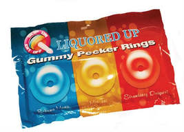 Liquored Up Gummy Pecker Rings - £5.39 GBP