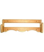 Oak Single Wall Gun Rack Rifle Shotgun Display 2&quot; Hangers - Unfinished Wood - $465.43 MXN