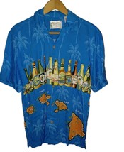 Vintage Thumbs Up Sportswear Hawaiian Camp Shirt Men&#39;s Small - $12.99