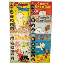 5 Casper Wendy Ghostland Comic Book Lot Harvey Silver Age 60s 70s First Issue - £39.56 GBP