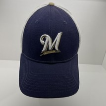 Milwaukee Brewers  MLB New Era &quot;Trucker&quot; Hat 39 Thirty Navy White Color Women’s - £15.56 GBP