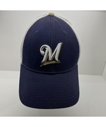 Milwaukee Brewers  MLB New Era &quot;Trucker&quot; Hat 39 Thirty Navy White Color ... - £15.54 GBP