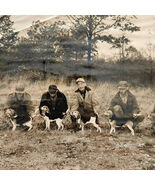 C.1950s American Foxhounds Real Photo Fox Hunt Maine Hunting Group DWQQ16 - $729.90 MXN