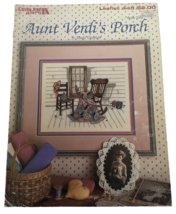 Leisure Arts Cross Stitch Pattern Paula Vaughan Aunt Verdis Porch Chair ... - $2.69