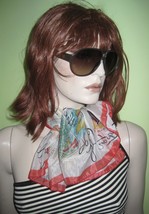 Vintage WOMEN&#39;S Ladies JAMAICA Souvenir 80s Fashion Retro Lace SCARF Wrap  - $19.99