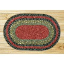 Capitol Importing Burgundy-Olive-Charcoal - 10 in. x 15 in. Oval Swatch - $35.94