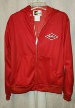VTG K-Brand Zip Front Hoodie McNess Patch USA Made Medium Mens Farming Ag - $44.99