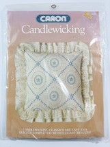 1984 SEALED Caron Candlewicking Kit # 6030 &quot;French Tile Pillow&quot; 14&quot;x14&quot; ... - $9.70
