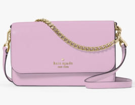 Kate Spade Madison Flap Crossbody Lavender Leather Pink KC586 Berry Cream NWT - £69.76 GBP
