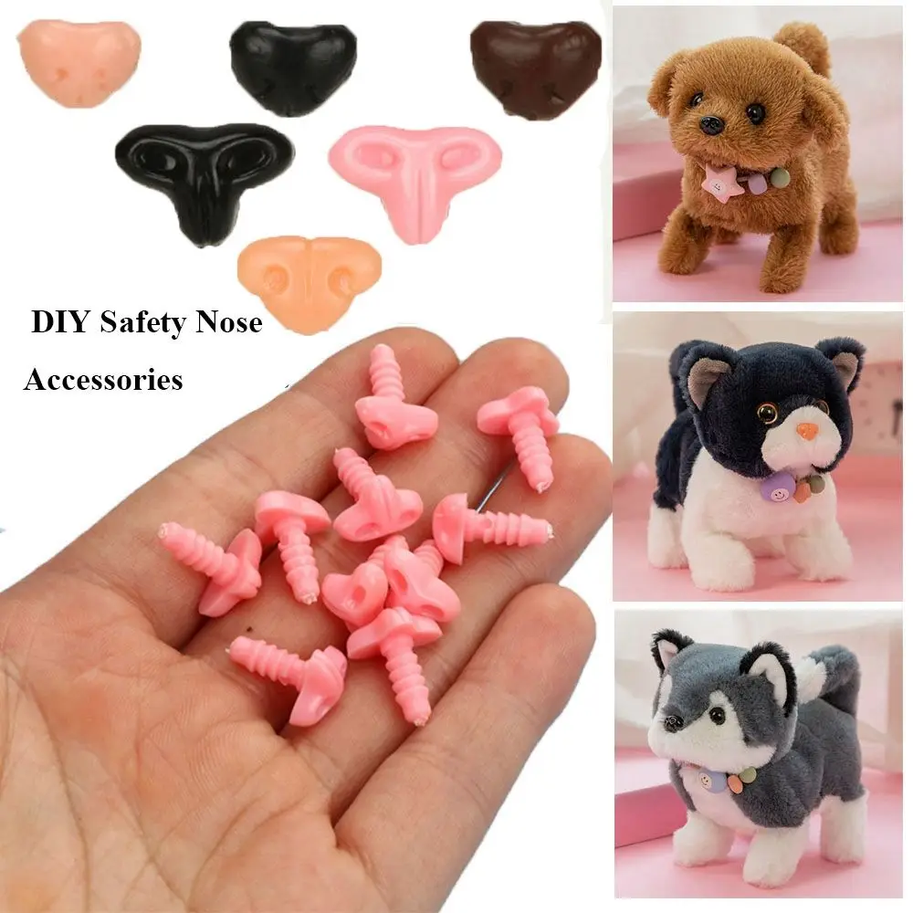 10pcs DIY Animals Crafts Plastic Triangle Noses For Dolls Toys For Bear Buttons - £6.69 GBP+