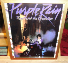 Framed Prince Rogers Nelson &amp; The Revolution Purple Rain In 1984 Frame 10&quot;X11&quot; - £21.01 GBP