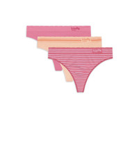 kindly yours Women’s Sustainable Seamless Thong Underwear, 3-Pack PInk P... - £9.74 GBP