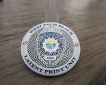 West Palm Beach Police Department Florida Latent Print Unit Challenge Co... - £30.58 GBP
