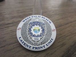 West Palm Beach Police Department Florida Latent Print Unit Challenge Coin #547U - £30.74 GBP