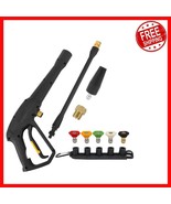 Ergonomic Spray Gun with 5 Spray Tips &amp; Turbo Nozzle - 1900 PSI Compatible - $67.48 CAD