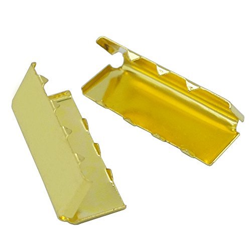 Bluemoona 100 Pcs - 1" 25mm Belt Buckle End Tip For Webbing Tag Bag Polypropylen