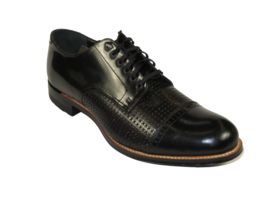 Men&#39;s Stacy Adams Madison Shoes Cap Toe Lace Up 00905 Black - £104.25 GBP