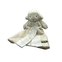 Bunnies By The Bay White Lamb Lovey Security Blanket - $12.86