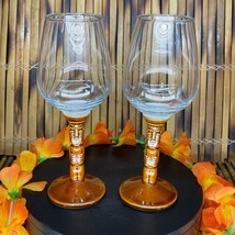 Set Mit 2 Trader Vic&#39;s Tiki Stiel Glas Wein Gläser - £72.32 GBP