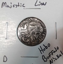 * HOBO* Majestic Lion Made From A REAL Buffalo Nickel SIGNED - $20.89 CAD